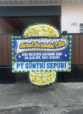 Papan Bunga Duka di Baranangsiang